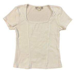 Pink Republic Cream Short Sleeve Tee